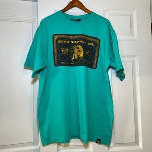 Blvd Supply Black Card Tee - Teal